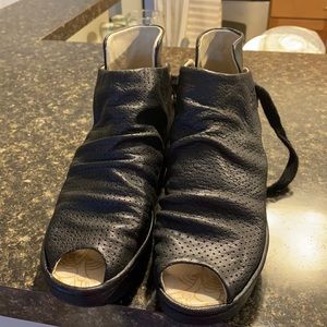 Fly London peep toe shoe